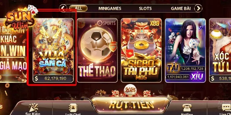Bắn cá SUNWIN thuộc dòng game đổi thưởng xanh chín đầy đam mê