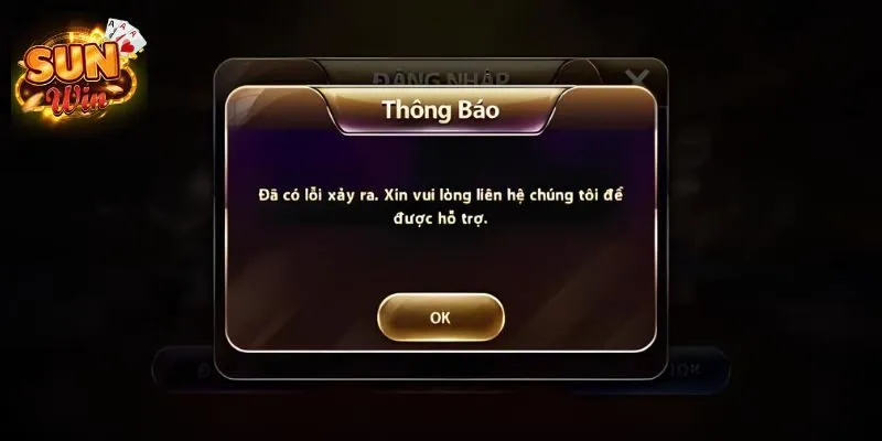 Rút Tiền Sunwin - Hai Phương thức Nhận Thưởng Miễn Phí 3 Không thực hiện được yêu cầu do hệ thống cổng cược quá tải