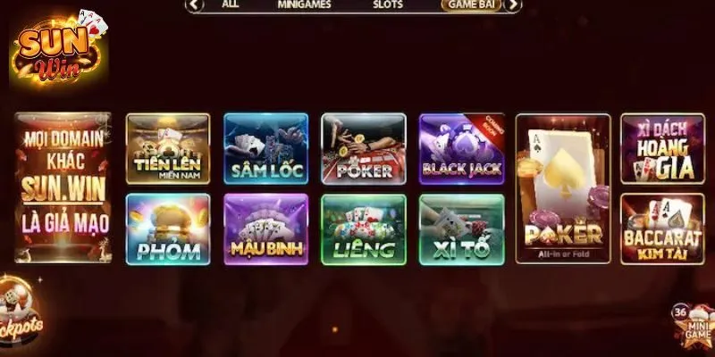 Tham gia trải nghiệm kho game bài SUNWIN siêu đa dạng và hấp dẫn