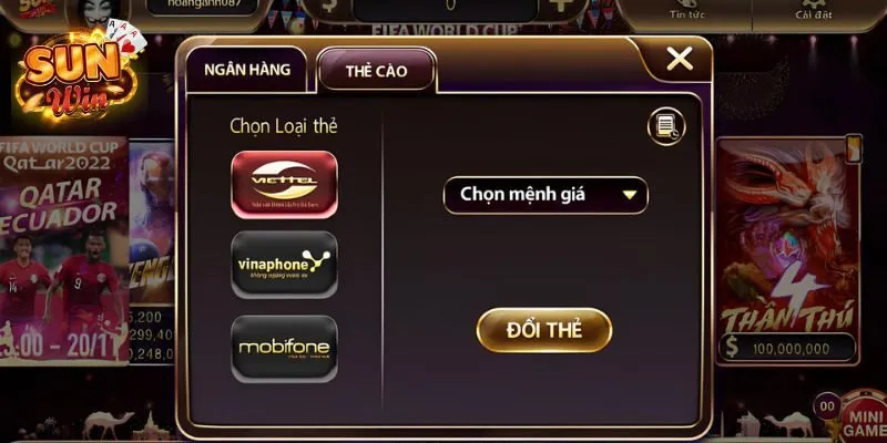 Rút Tiền Sunwin - Hai Phương thức Nhận Thưởng Miễn Phí 2 Thực hiện rút tiền Sunwin bằng thẻ cào đơn giản