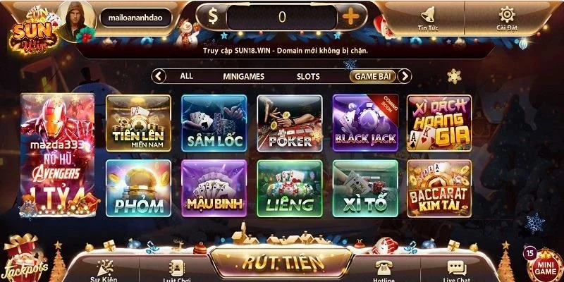 Sunwin 12 Sunwin mang đến giao diện sang trọng cho hội viên